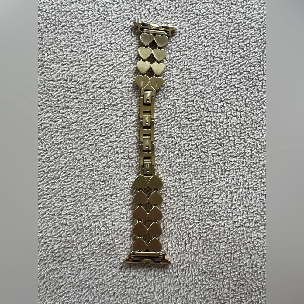 Coach Apple Watch® Crystal Gold-Tone IP Stainless Steel Heart 38/40/41mm - Picture 5 of 14